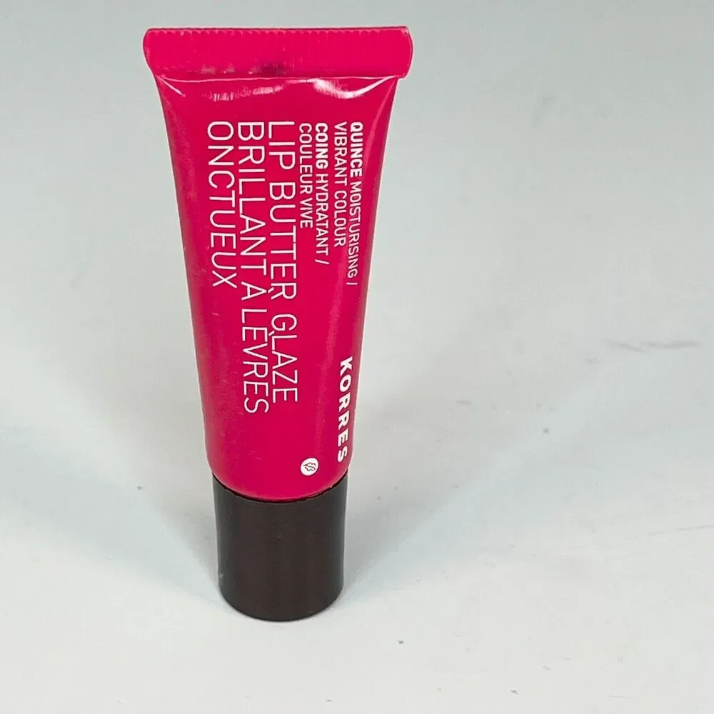 Korres Lip Butter Glaze Moisturizing Vibrant Color Quince Red .34 fl oz 10ml New